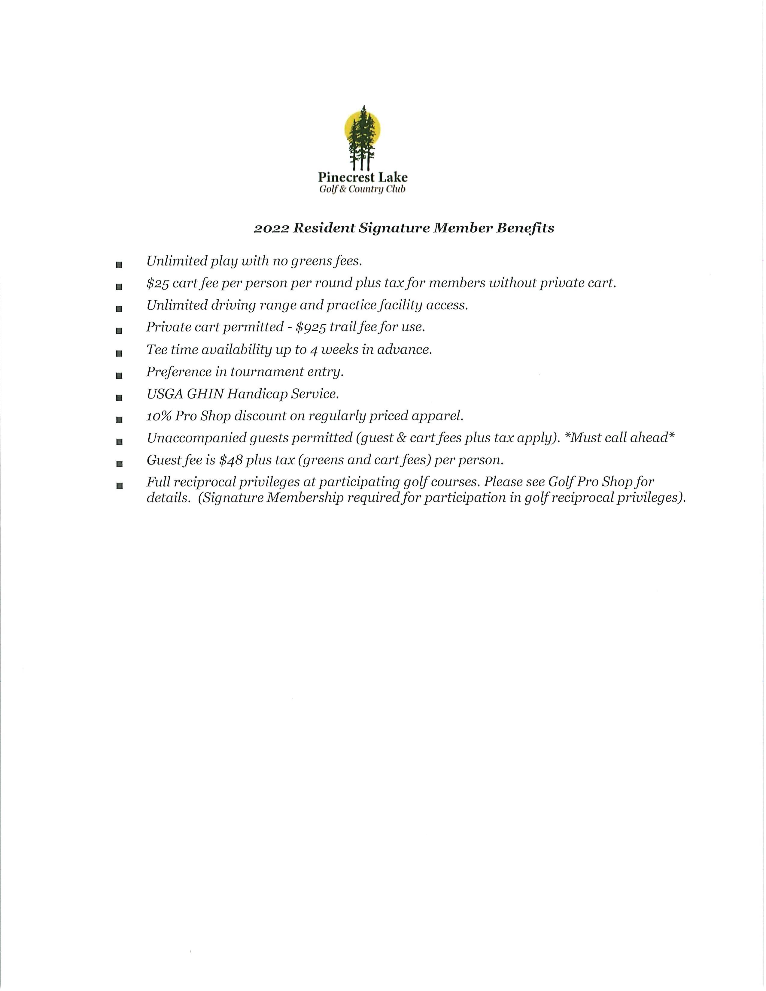 2022 Resident Golf info page 2